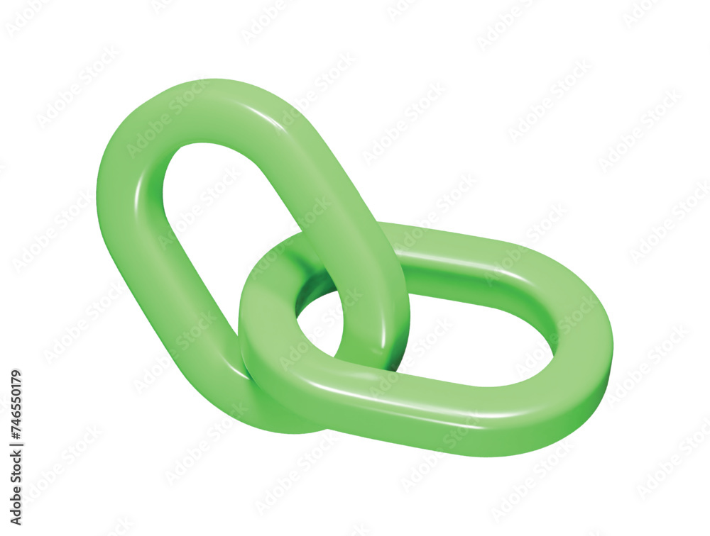 link icon 3d render illustration link icon 3d render illustration