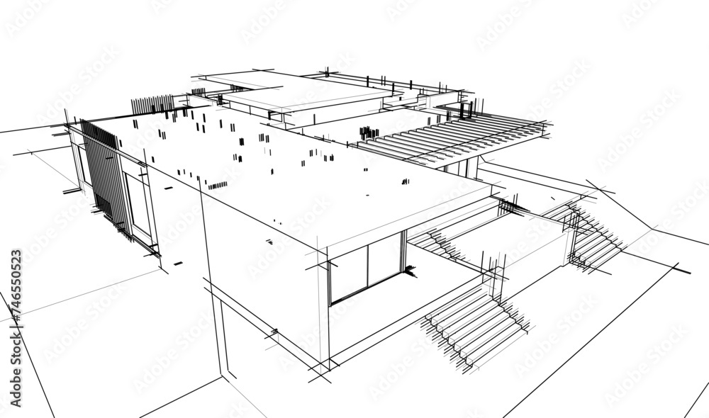 architectural sketch of house architectural sketch of house
