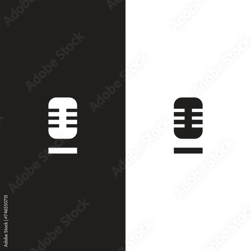 Microphone icon set. Different microphone collection. Vector