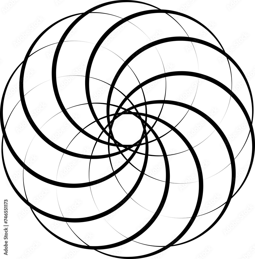 Overlapping circles and round. Graphic overlay design Overlapping circles and round. Graphic overlay design