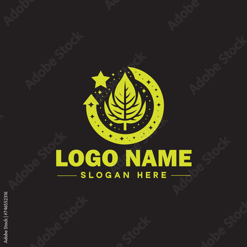  Environmental logo ecologic green nature farm business logo icon editable vector