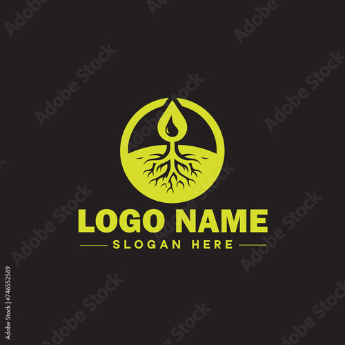  Environmental logo ecologic green nature farm business logo icon editable vector