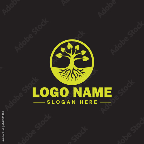  Environmental logo ecologic green nature farm business logo icon editable vector