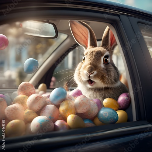 Road to Easter Joy: Bunny's Egg-Mobile Tour