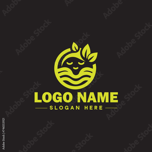  Environmental logo ecologic green nature farm business logo icon editable vector