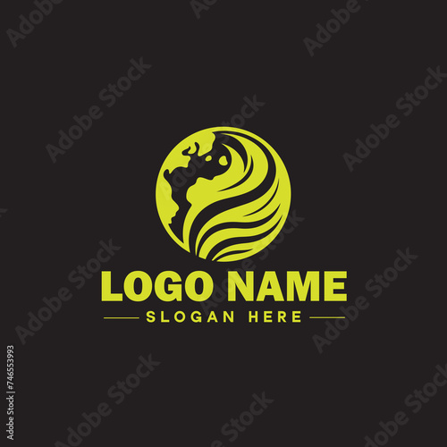  Environmental logo ecologic green nature farm business logo icon editable vector