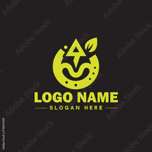  Environmental logo ecologic green nature farm business logo icon editable vector