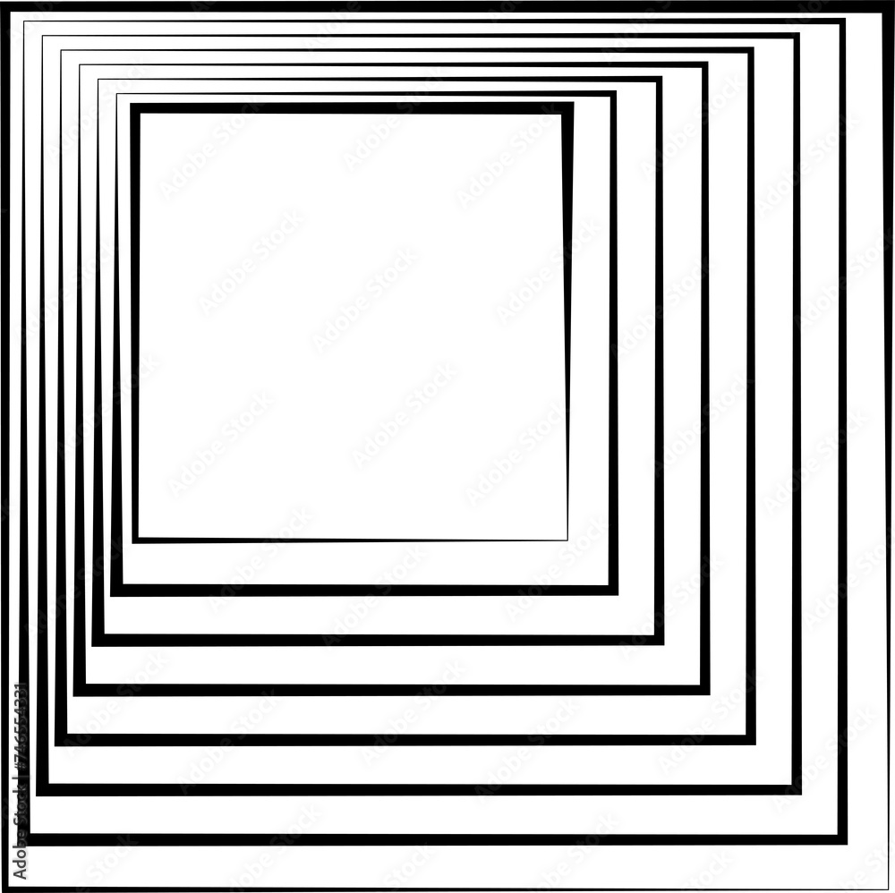 Square blend out line. Graphic design elements Square blend out line. Graphic design elements