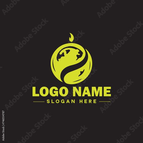  Environmental logo ecologic green nature farm business logo icon editable vector