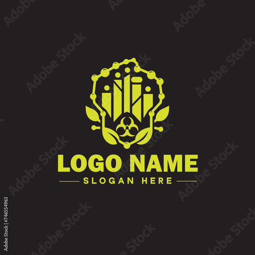  Environmental logo ecologic green nature farm business logo icon editable vector