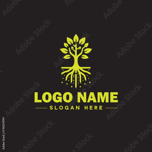  Environmental logo ecologic green nature farm business logo icon editable vector