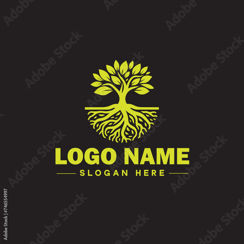  Environmental logo ecologic green nature farm business logo icon editable vector