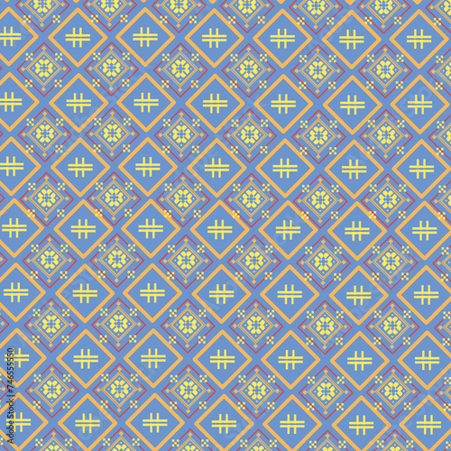 Indonesian Traditional Batik Pattern Background
