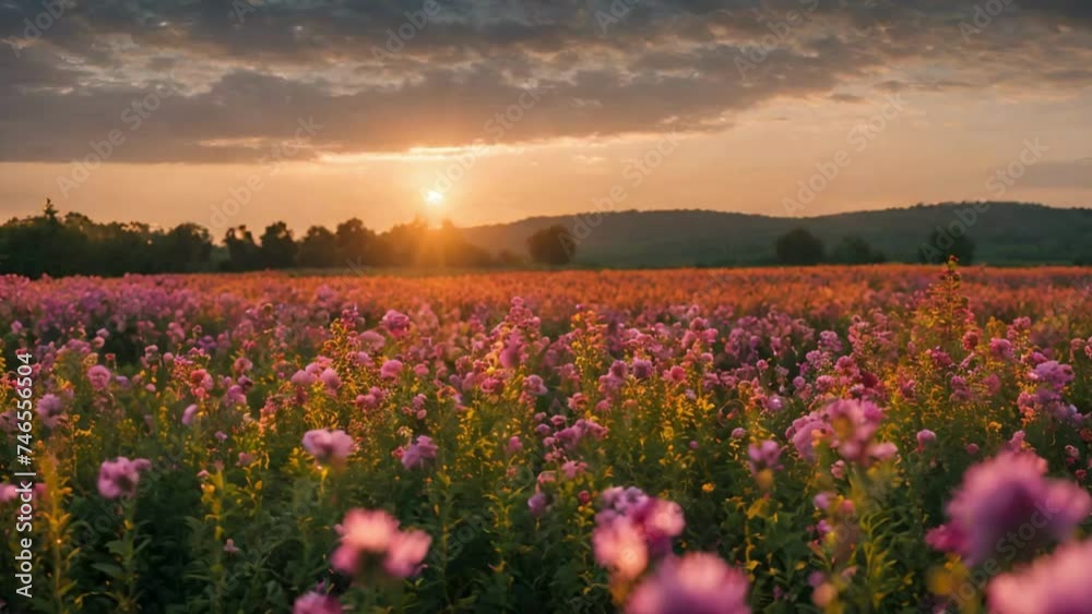 Roses Field at Sunrise (UHD 4K) Roses Field at Sunrise (UHD 4K)