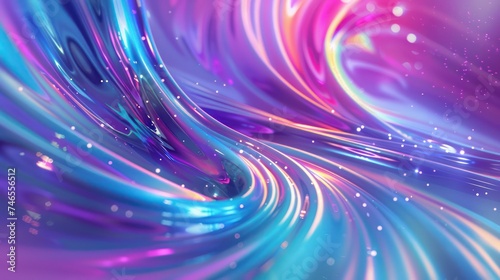 vibrant background showcasing swirling patterns in blue, purple, and cyan hues.