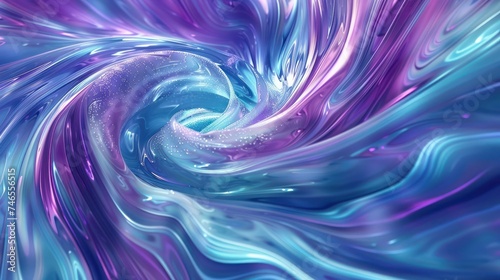 Colorful swoosh backdrop with dynamic blue, purple, and cyan swirls,