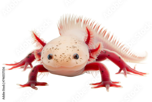 Axolotl isolated on transparent background