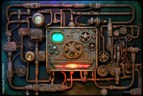 Technological theme background