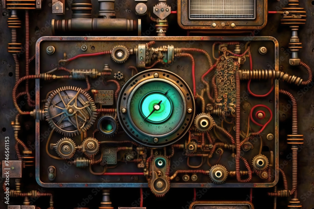 Fototapeta premium Technological theme background