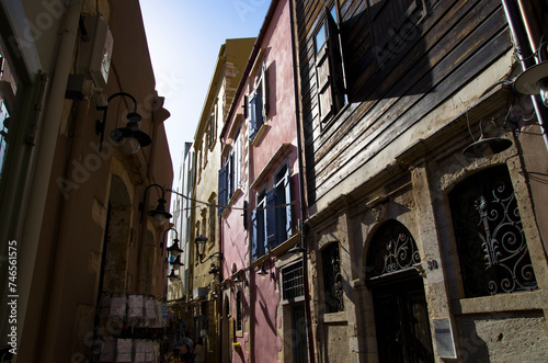 Old Greek street on the island of Crete