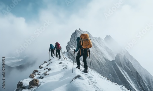 Hiking Through the Snowy Peaks: A Thrilling Adventure on the Mountain