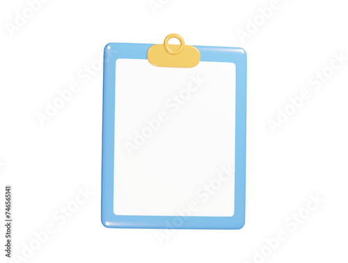 Free Download Clip board icon 3d render illustration - GFXLoad