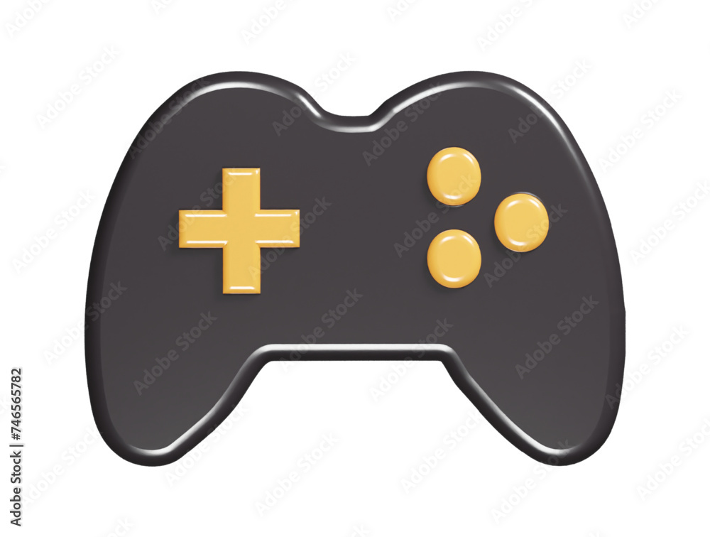 Game icon 3d render illustration Game icon 3d render illustration