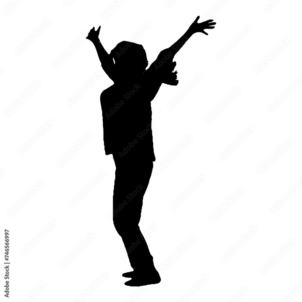 Full body silhouette of a beautiful woman is in style with a transparent background Full body silhouette of a beautiful woman is in style with a transparent background
