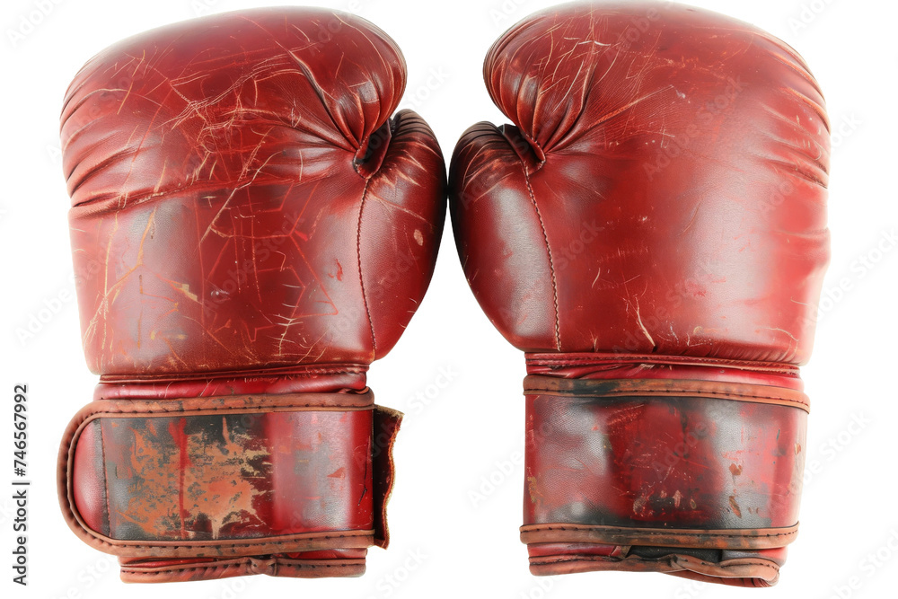 Boxing gloves isolated on transparent background