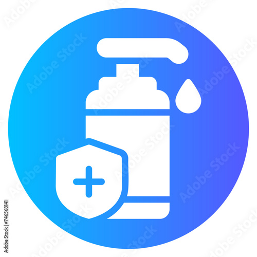 hand sanitizer gradient icon
