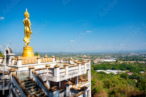 Nan, Thailand. Buddha statue at Wat Phra That Khao Noi 