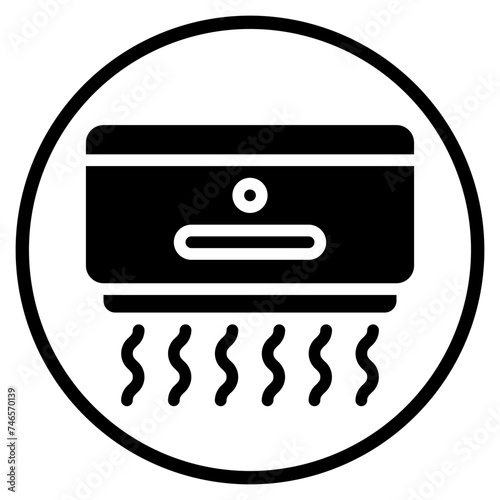 hand dryer glyph icon