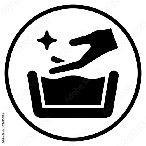 handwash glyph icon