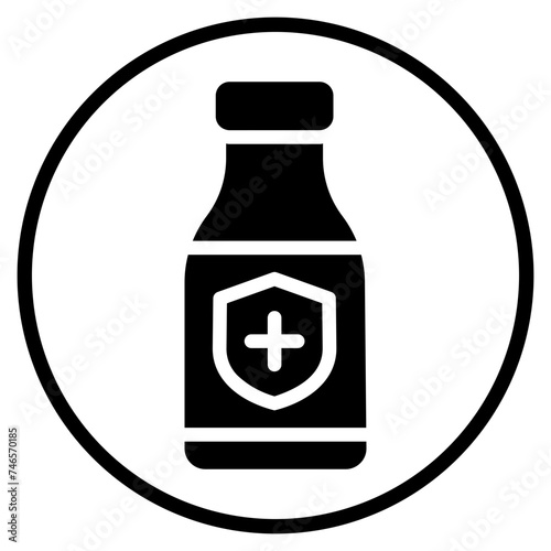 rubbing alcohol glyph icon