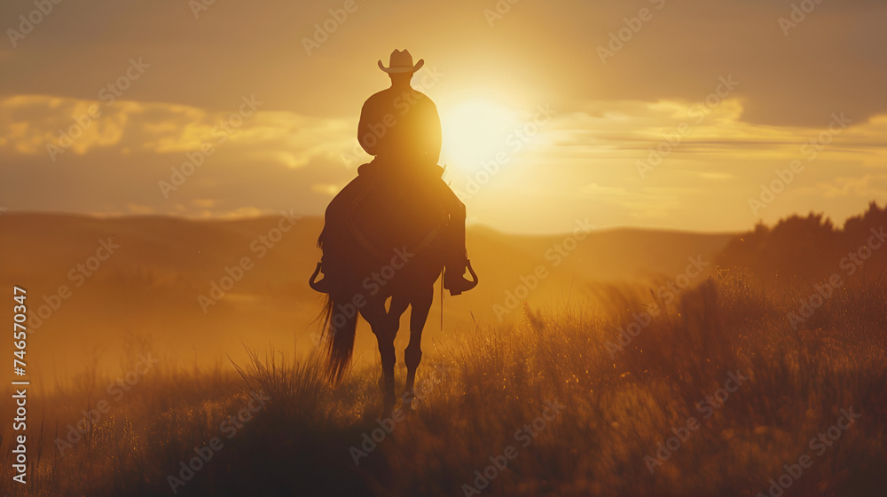 Best Sunset Horseback Riding Tours, A cowboy with his horse running in the field