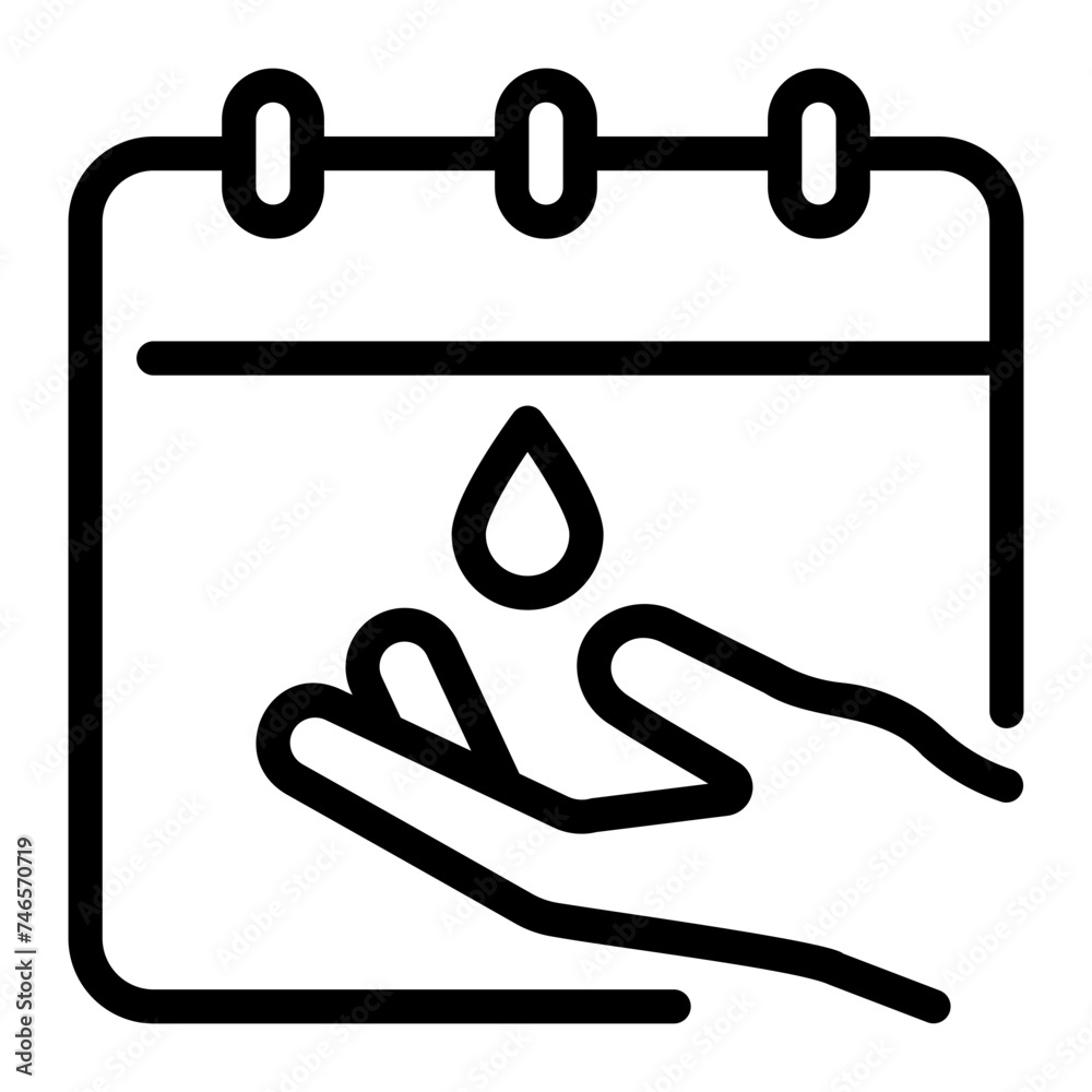 calendar line icon