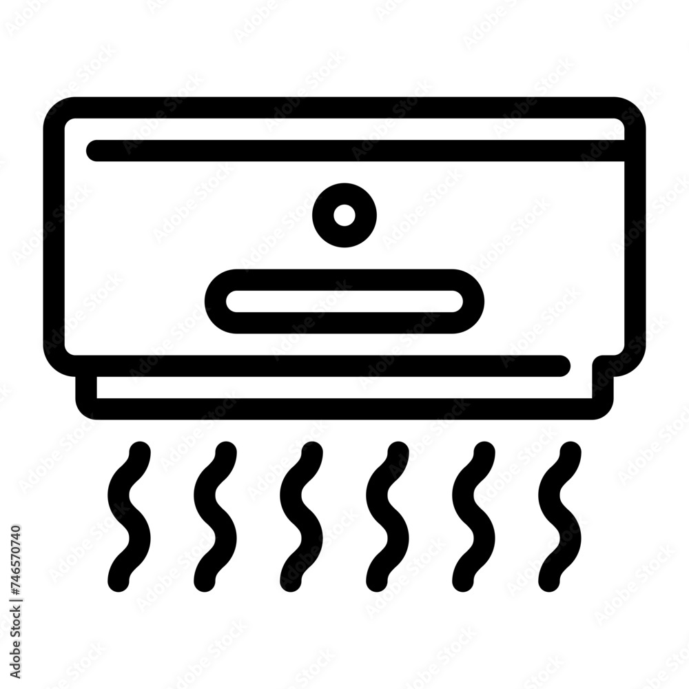 hand dryer line icon hand dryer line icon