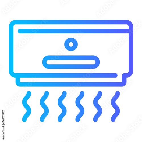hand dryer gradient icon