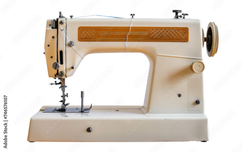 Exploring the Versatility of Sewing Machines On Transparent Background.
