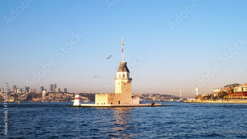 Photography Maiden's tower and city