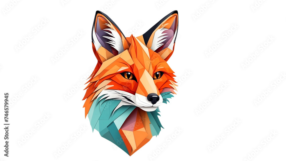 logo for business, icon, fox. isolated on white background