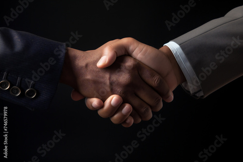 business people shaking hands