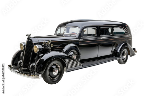 Hearse isolated on transparent background