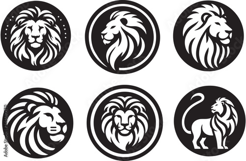 Lion had logo icon vector illustration 