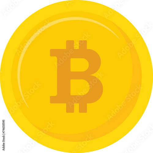 vector illustration of bitcoin coin