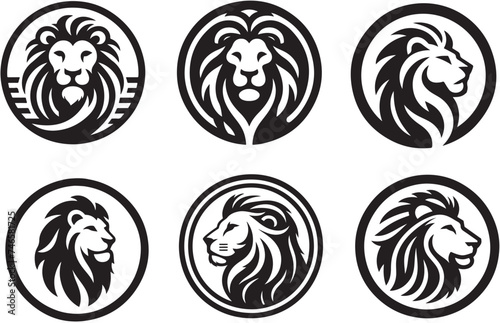 Lion had logo icon vector illustration 