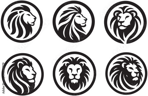 Lion had logo icon vector illustration 