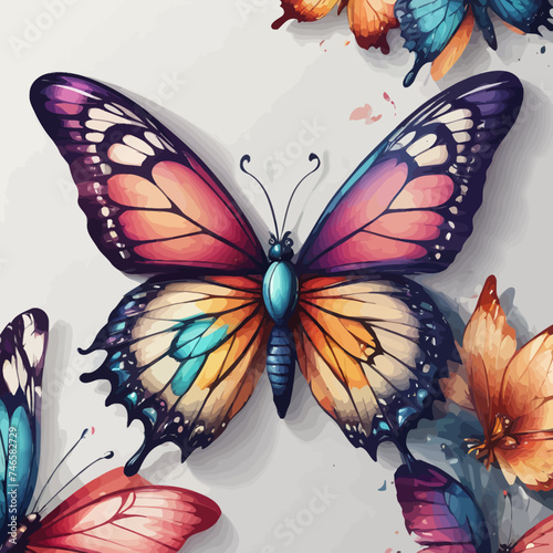 Butterfly Cartoon Design Very Cool © SURYA