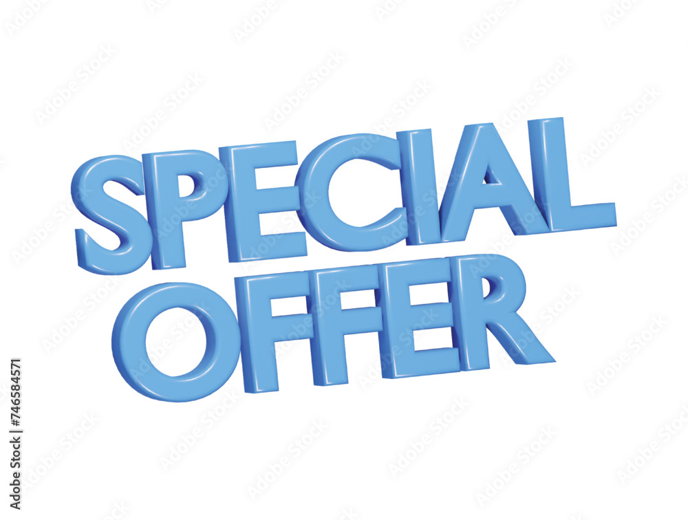 Special offer icon 3d render illustration