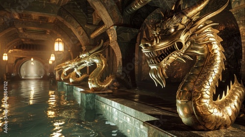 An enchantment-filled ancient world where dragons and mafia coexist, a hidden economy thriving on money laundering photo